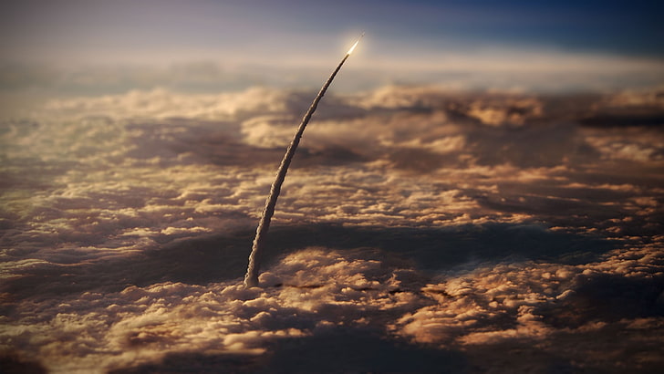3840x2160px | free download | HD wallpaper: white rocket, rocket ...