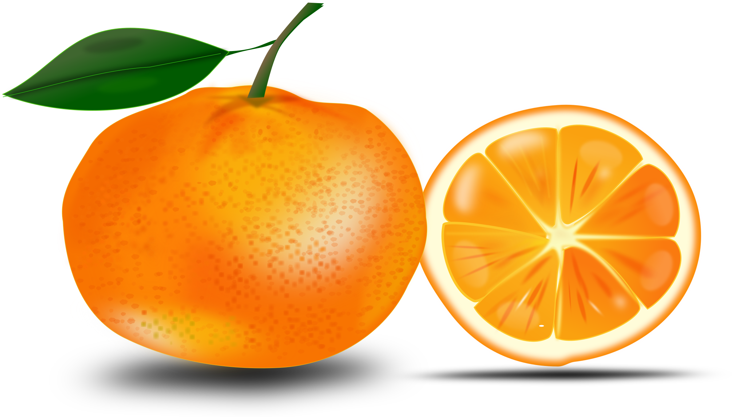 Clipart - slice of an orange Clipart - slice of an orange